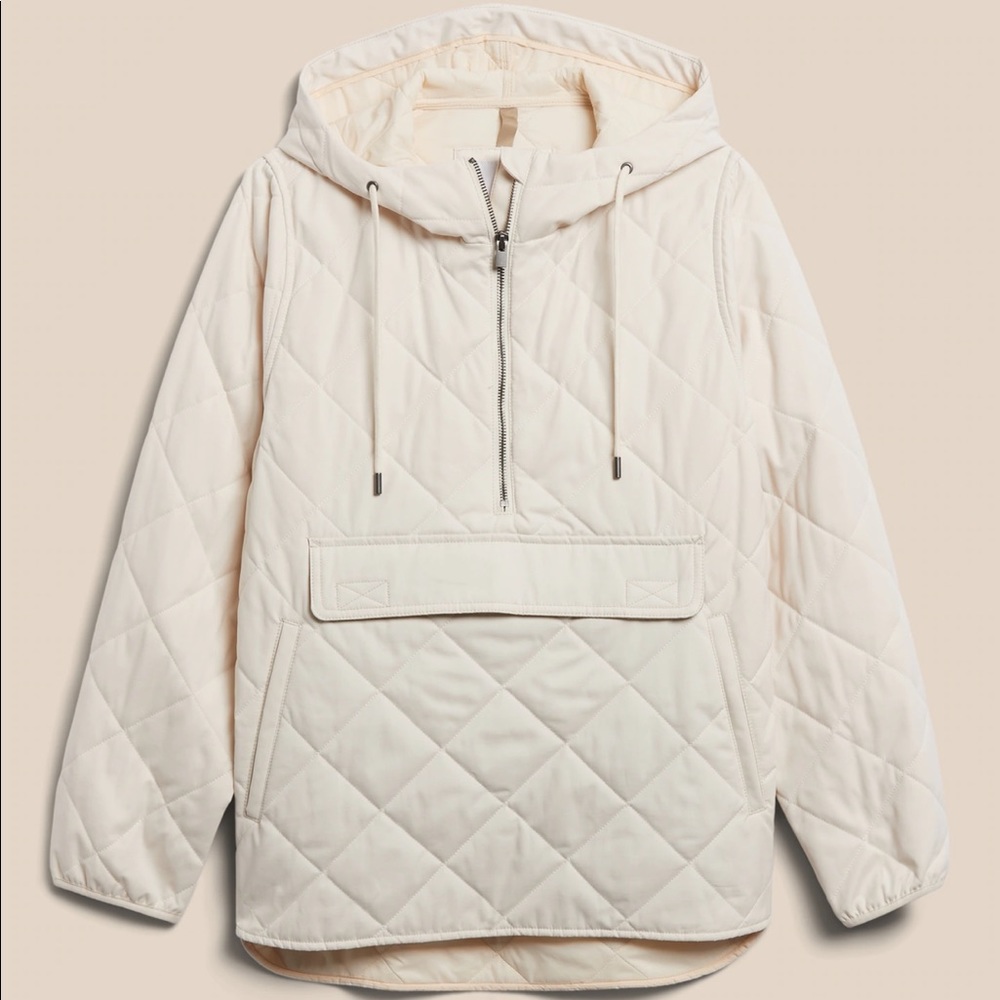 BR SPORT Quilted Half-Zip Anorak -BRAND NEW, NEVER WORN